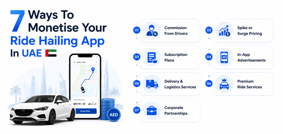 7 Ways To Monetise Your Ride Hailing App In UAE