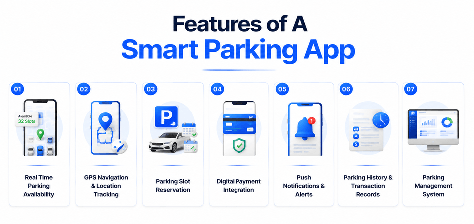 Features of A Smart Parking App