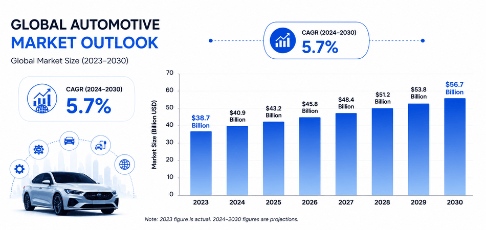 Global automotive market forecast 2023-2030