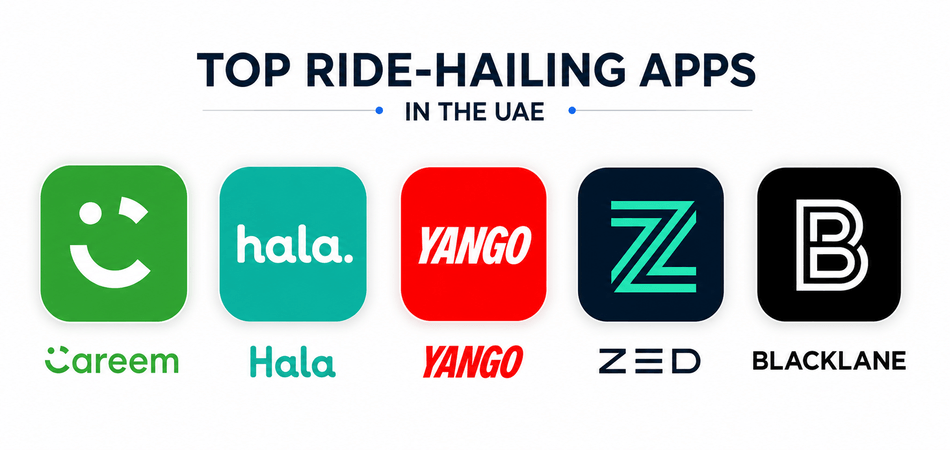 5 Ride Hailing Apps In The UAE