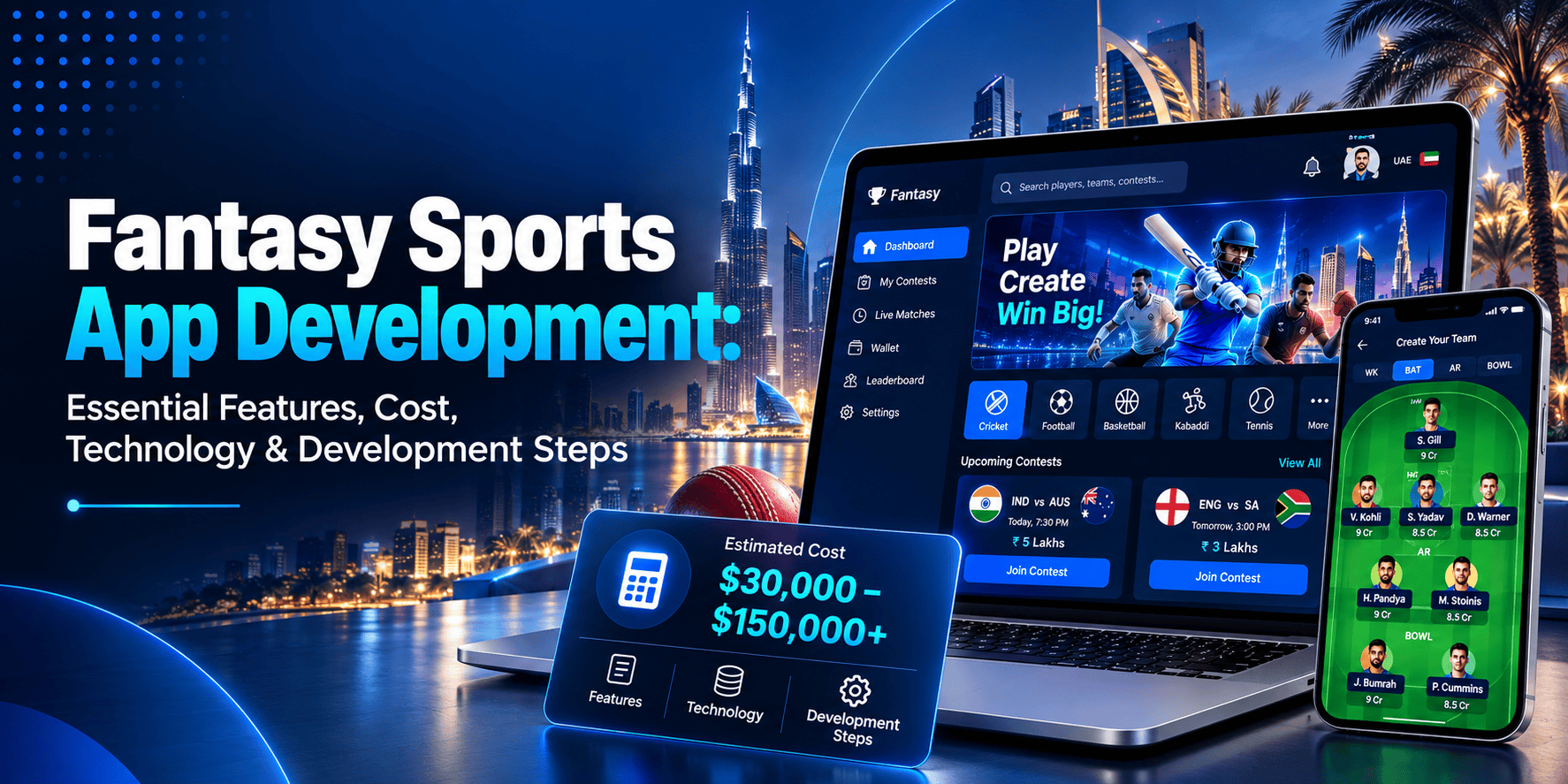 Fantasy Sports App Development: Essential Features, Cost, Technology & Development Steps